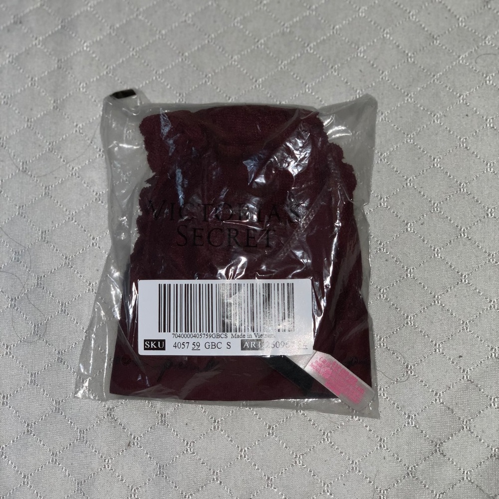 Burgundy lace halter